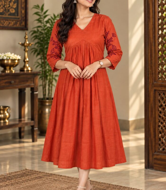 KURTHI BURNT ORANGE
